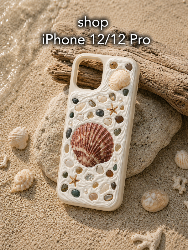 COASTAL HANDMADE SHELL IPHONE 12/ 12 PRO PHONE CASE