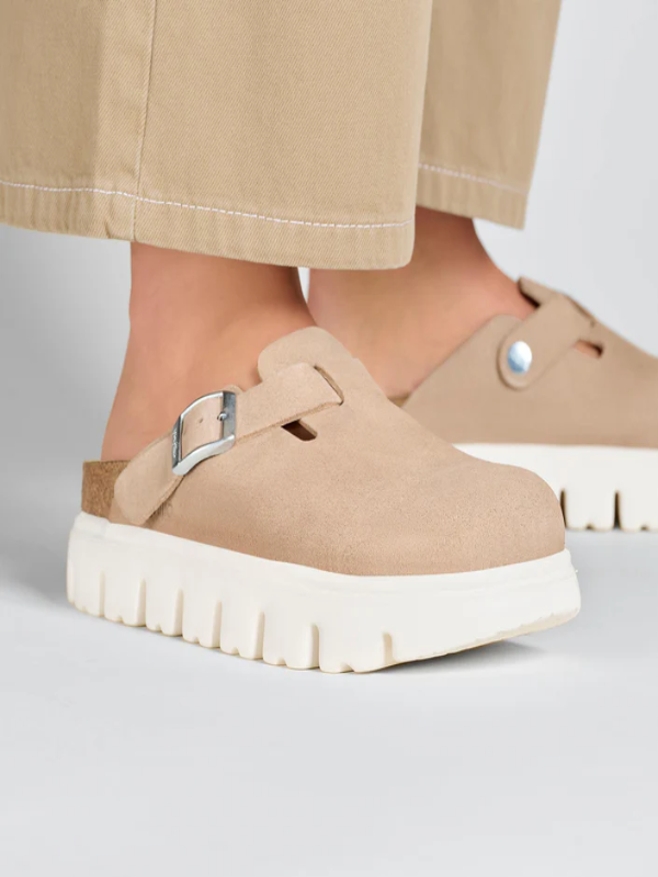 Birkenstock Boston Chunky Suede Leather