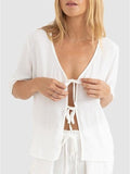 RHYTHM AIRLIE SHORT SLEEVE TOP