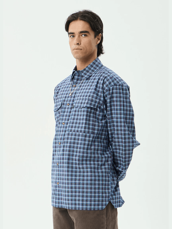 AFENDS MOUNTAINS OVERSIZED LONG SLEEVE SHIRT