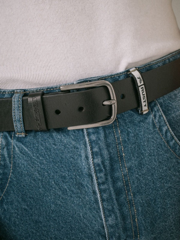 RUSTY LOW RIVER LEATHER BELT