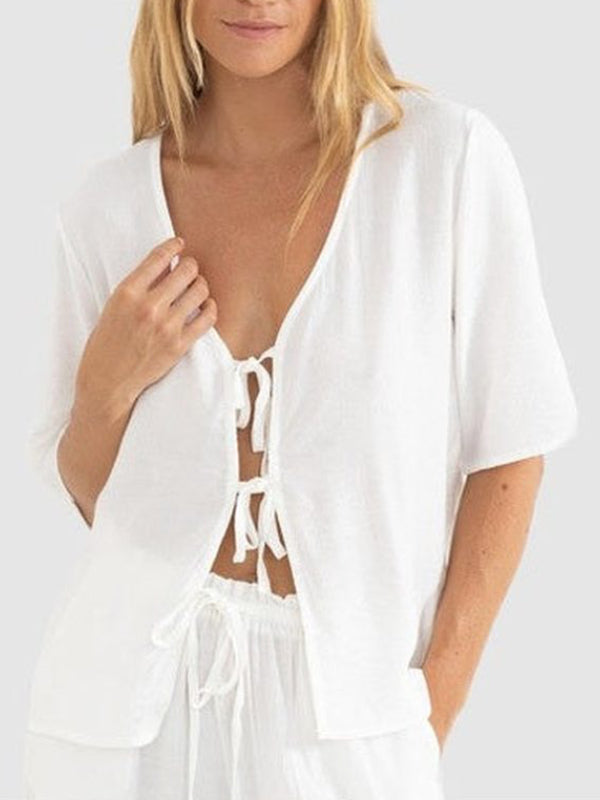 RHYTHM AIRLIE SHORT SLEEVE TOP