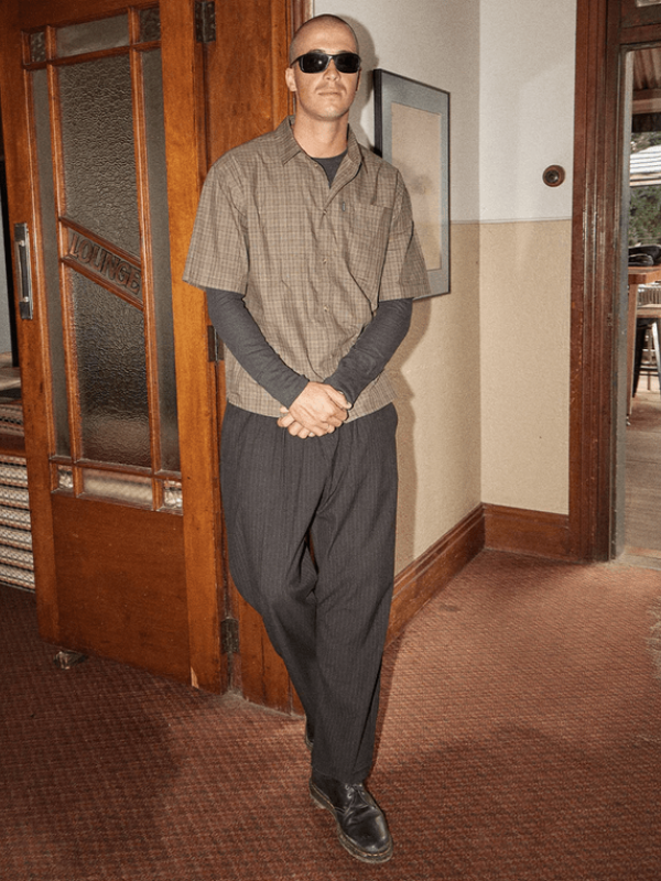 AFENDS SHADOW SHORT SLEEVE SHIRT