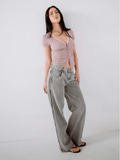 RUSTY FLIP MOMMY LOW RISE WIDE LEG DENIM JEAN