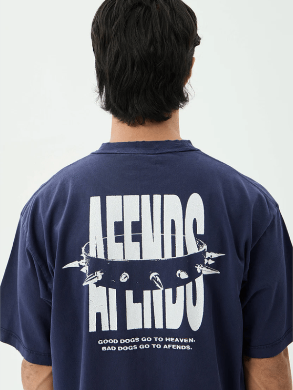 AFENDS BAD DOG RECYCLED HEAVY WEIGHT TEE