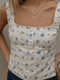 RHYTHM DAHLIA BUTTON DOWN TOP