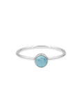 Larimar Solitaire Ring