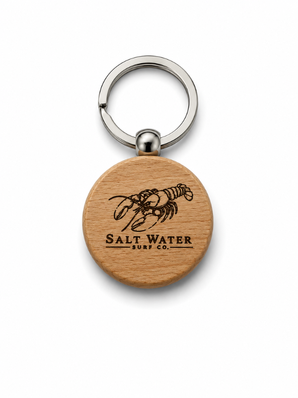 Lobster Handmade Engraved Wooden Keychain