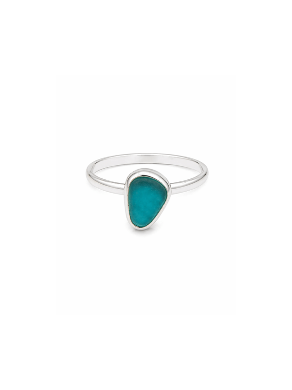 HANDMADE SEAGLASS SIGNET RING