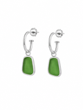 Pale Sea sea glass earrings featuring a coastal-inspired handmade design.