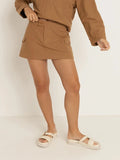 Rhythm Utility Mini Skirt women's cotton mini skirt with a low rise fit and utility cargo pockets.