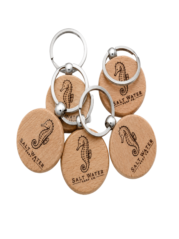 Seahorse Handmade Engraved Wooden Keychain