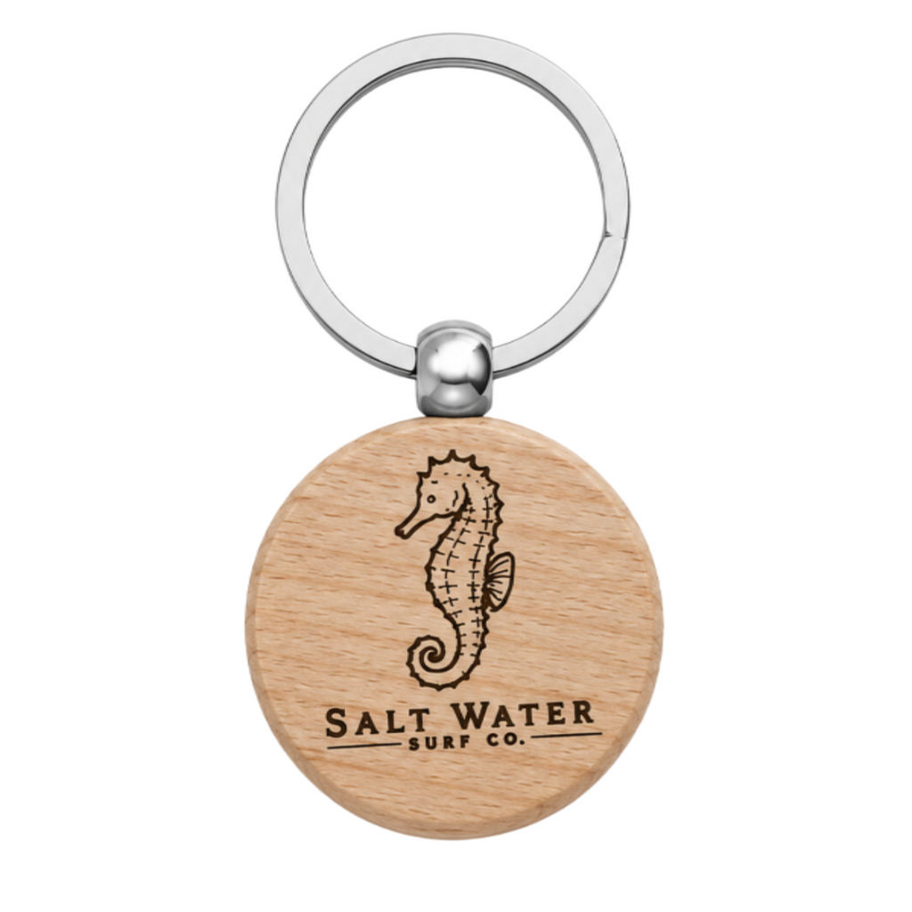 Seahorse Handmade Engraved Wooden Keychain