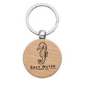 Seahorse Handmade Engraved Wooden Keychain