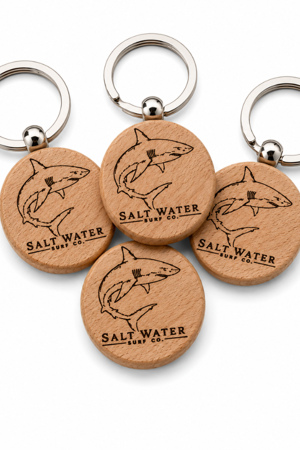 Shark Handmade Engraved Wooden Keychain