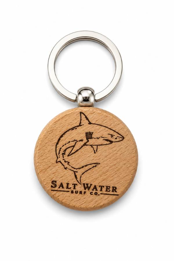 Shark Handmade Engraved Wooden Keychain