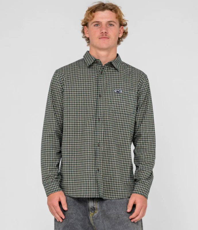 RUSTY DATSUN LONG SLEEVE CHECK SHIRT