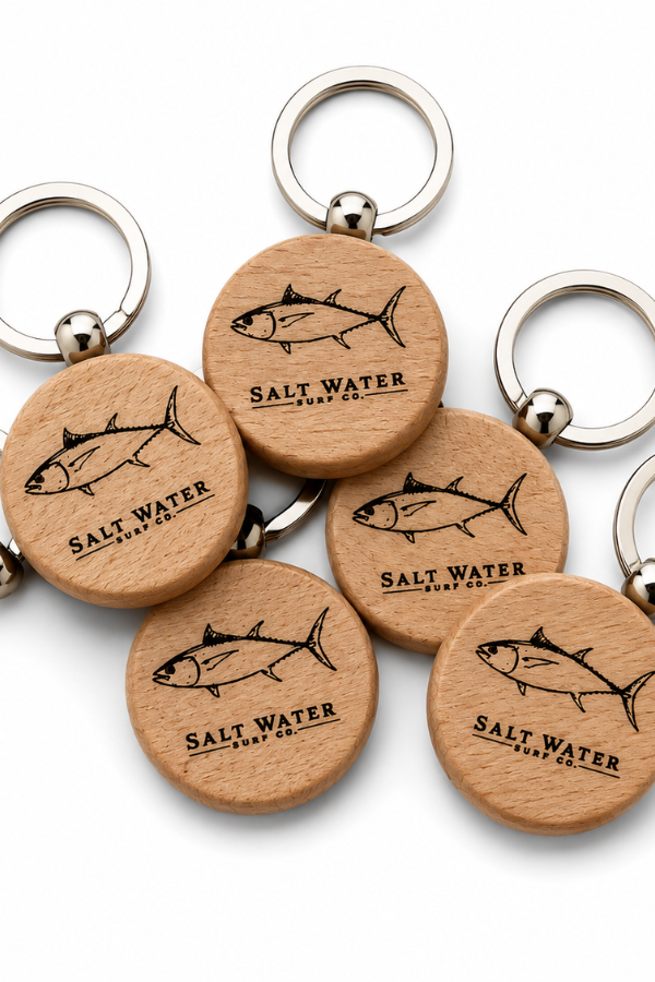 Tuna Fish Handmade Engraved Wooden Keychain