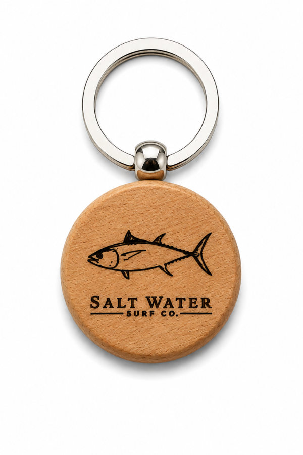 Tuna Fish Handmade Engraved Wooden Keychain