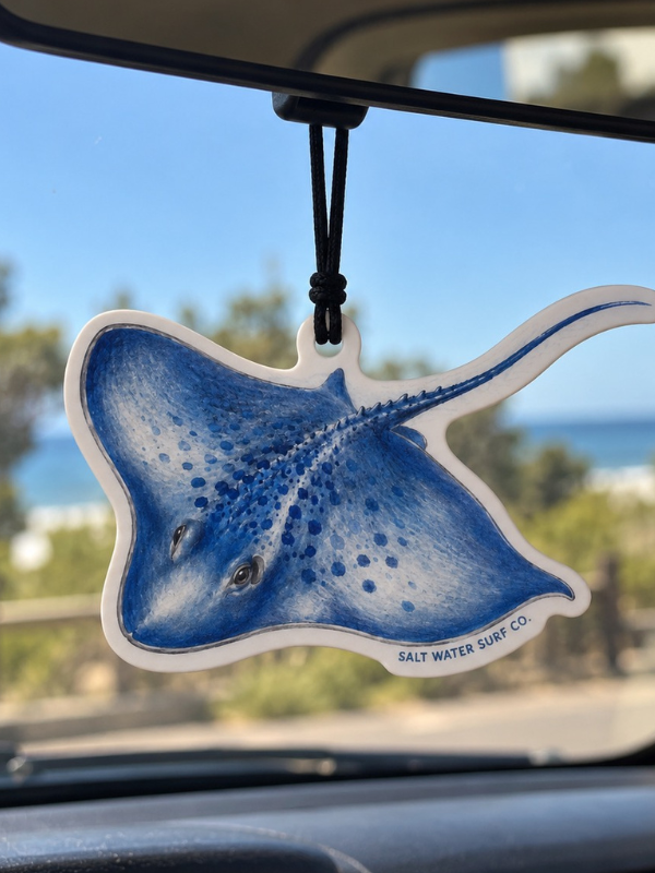 Salt Water Surf Co Car Freshener Stingray