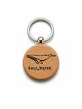 Humpback Whale Handmade Engraved Wooden Keychain